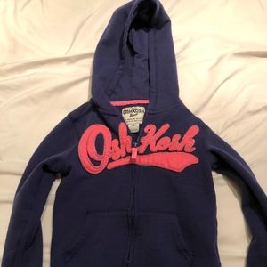 NWOT OshKosh Navy and Pink Zip-Up